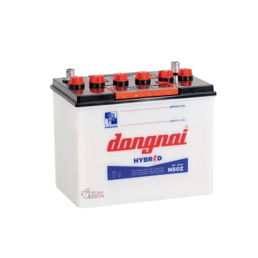 Bình Đồng Nai N50Z 60Ah tại Ắc Quy Ngọc Nhi Gia Lai