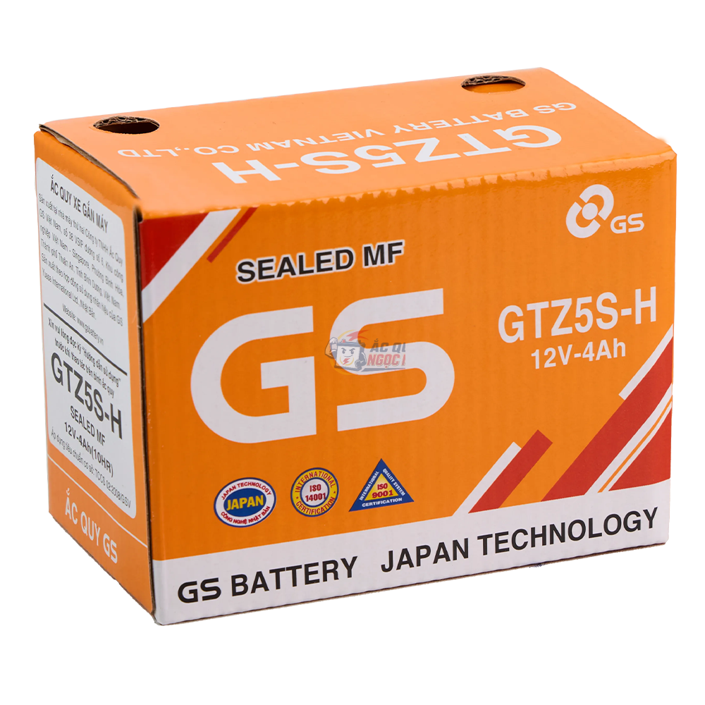 Bình GS GTZ5S-H 12V 4Ah tại Ắc Quy Ngọc Nhi Gia Lai