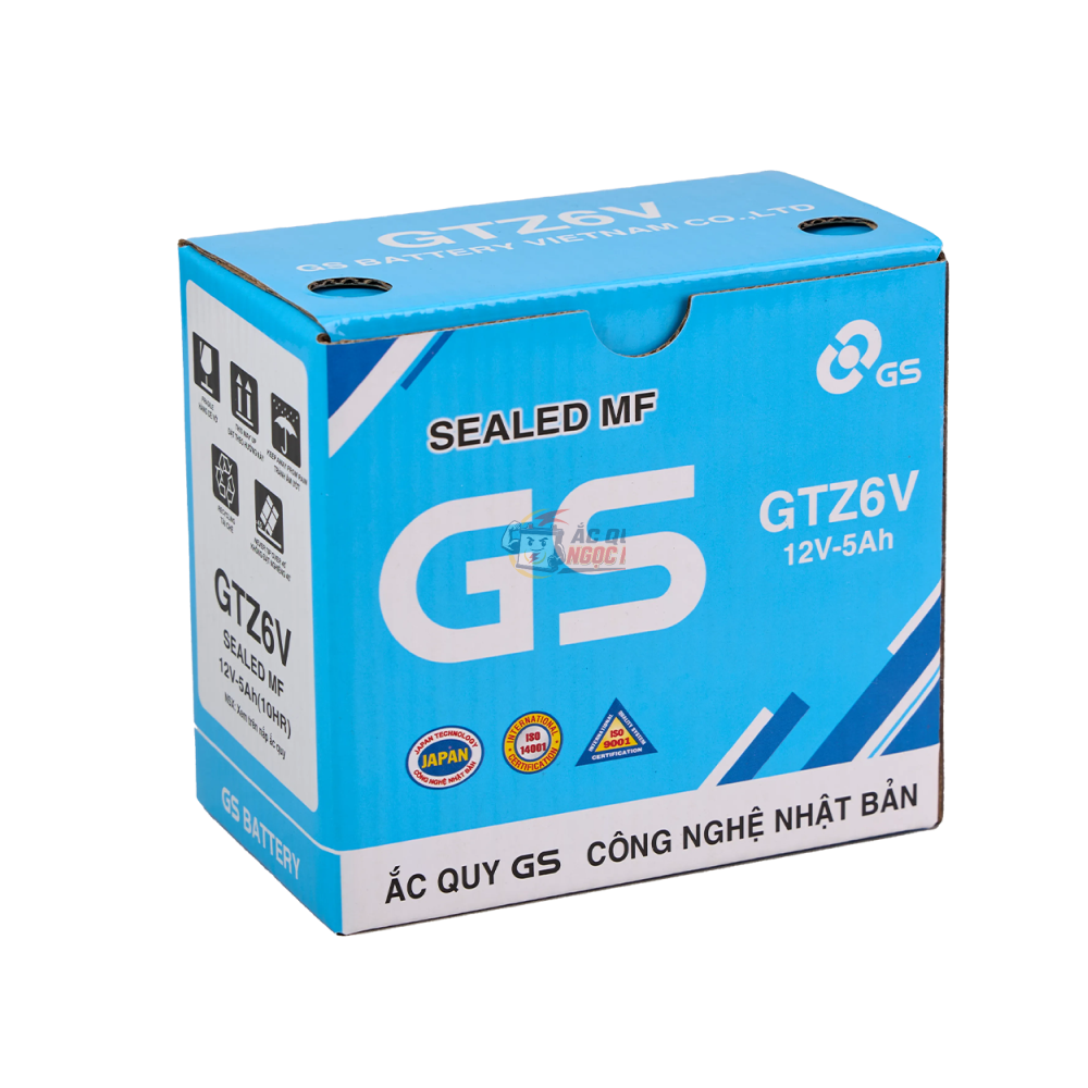 Bình GS GTZ6V cho Vision tại Ắc Quy Ngọc Nhi Gia Lai